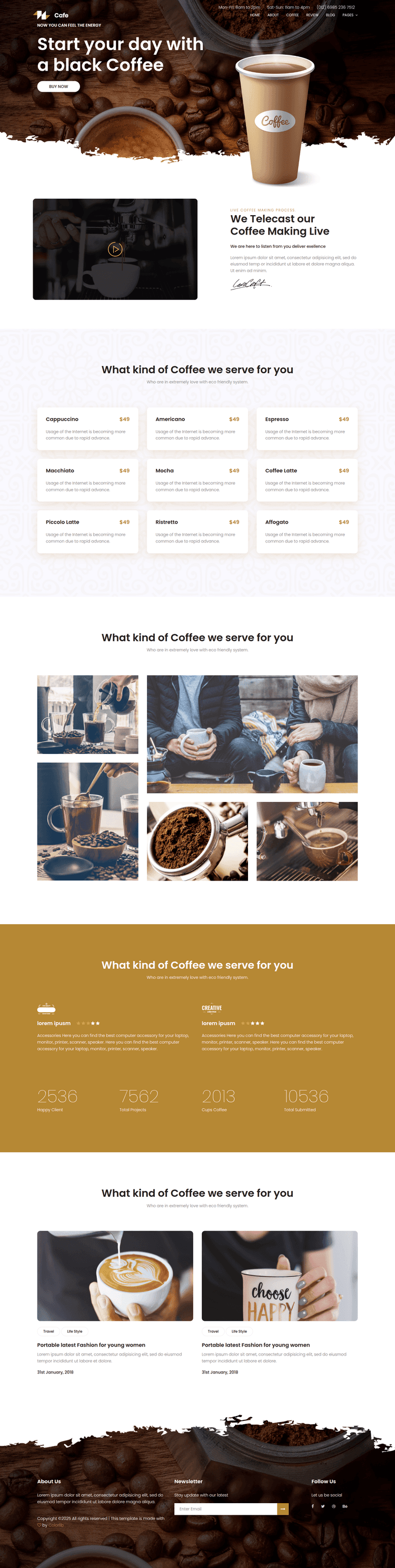 Website Coffee Shop