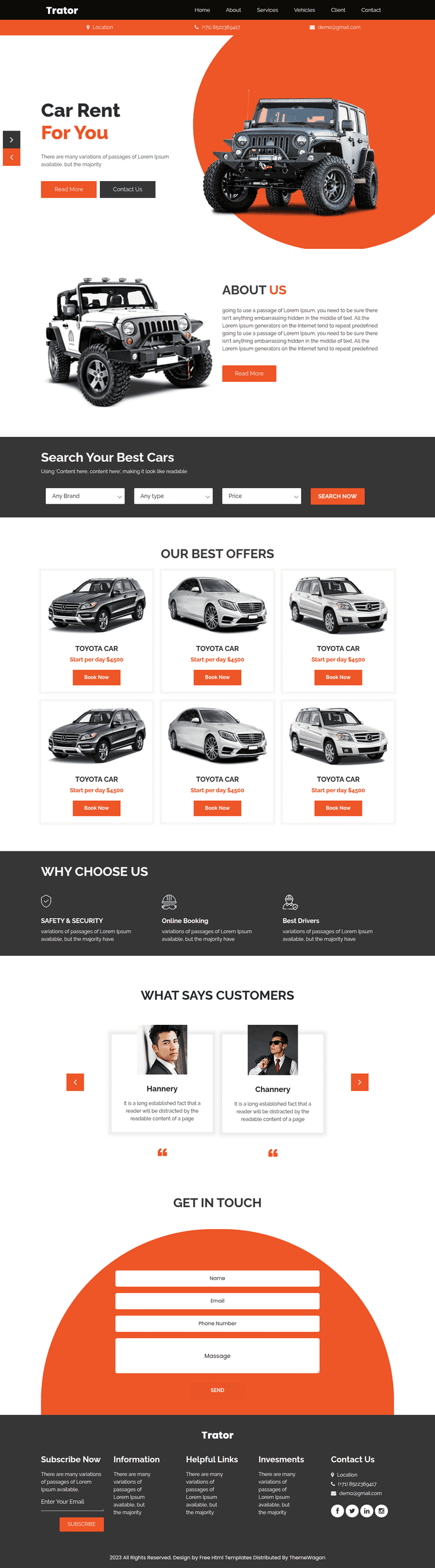 Website Rental Mobil