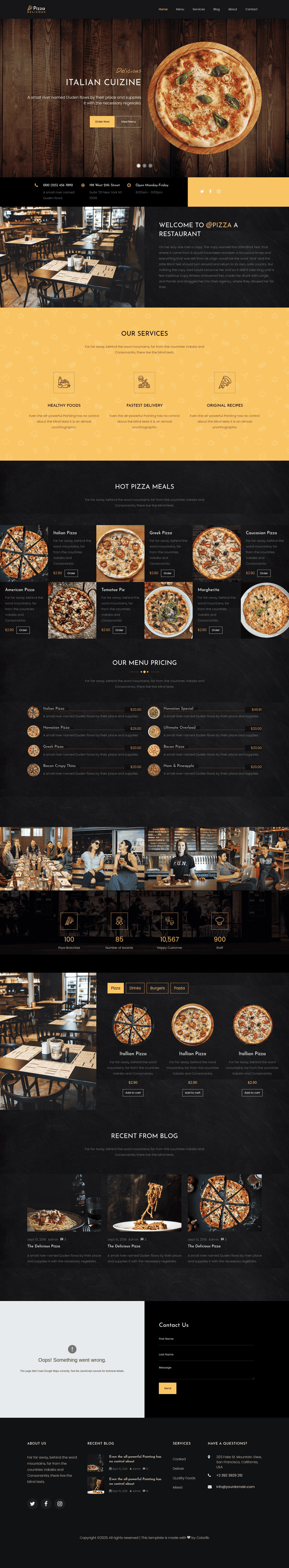 Website Restaurant